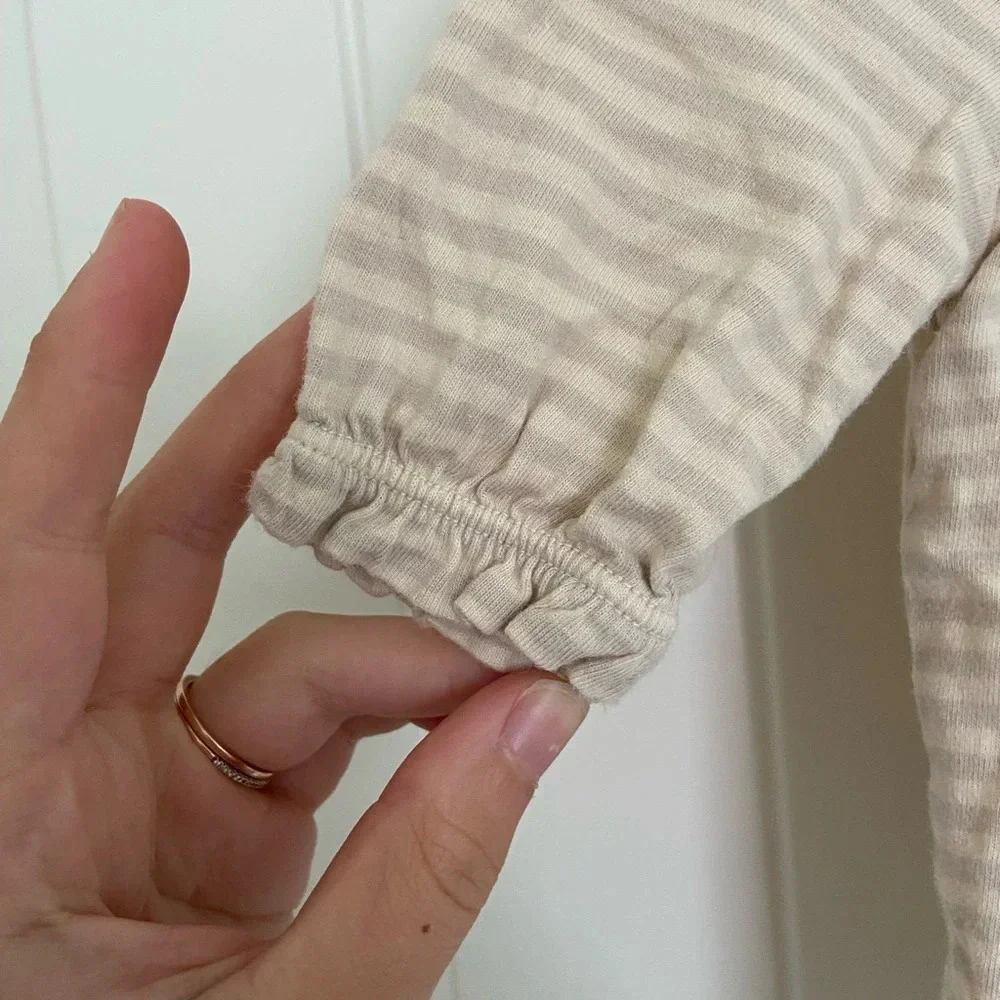 EUC | Genuine Kids by Oshkosh baby girl’s striped floral embroidered top — 12 mo